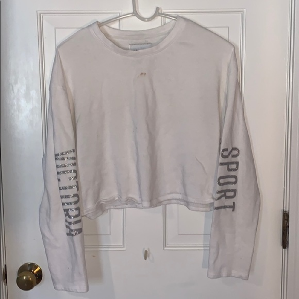 Victoria’s secret sweater white with bling